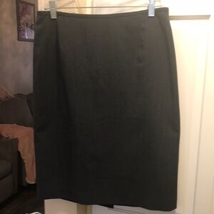 Calvin Klein grey and cream pinstripe pencil skirt
